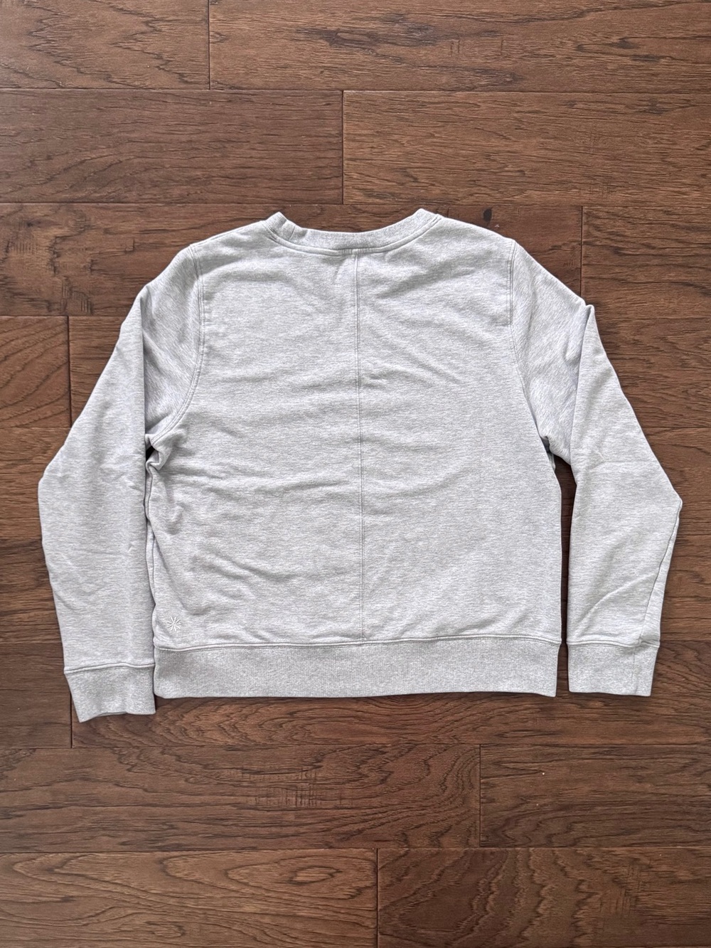 EUC Athleta Retroterry Crewneck Sweatshirt Grey Heather Size Medium - Picture 5 of 7